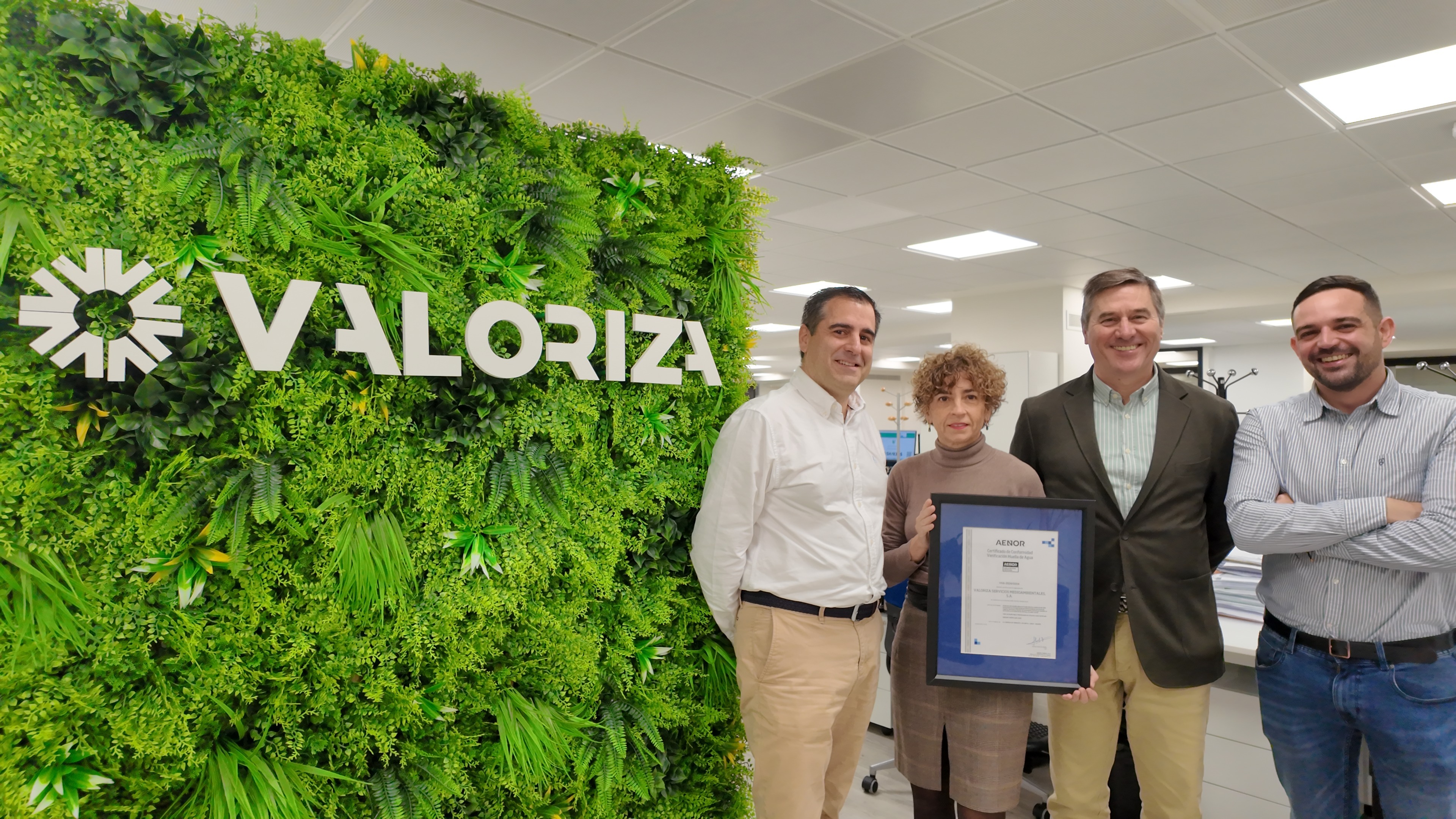 Valoriza logra verificar su huella de agua